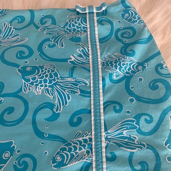LILLY PULITZER VINTAGE KOI FISH SKORT - Picture 4 of 10